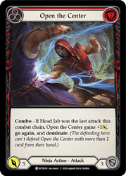 Flesh and Blood TCG | Open the Center (Red) [U-WTR095] (Welcome to Rathe Unlimited)  Unlimited Rainbow Foil | The Nerd Merchant