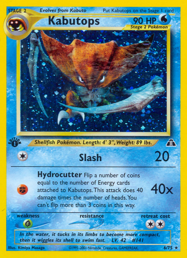 Pokemon | Kabutops (6/75) [Neo Discovery 1st Edition] | The Nerd Merchant