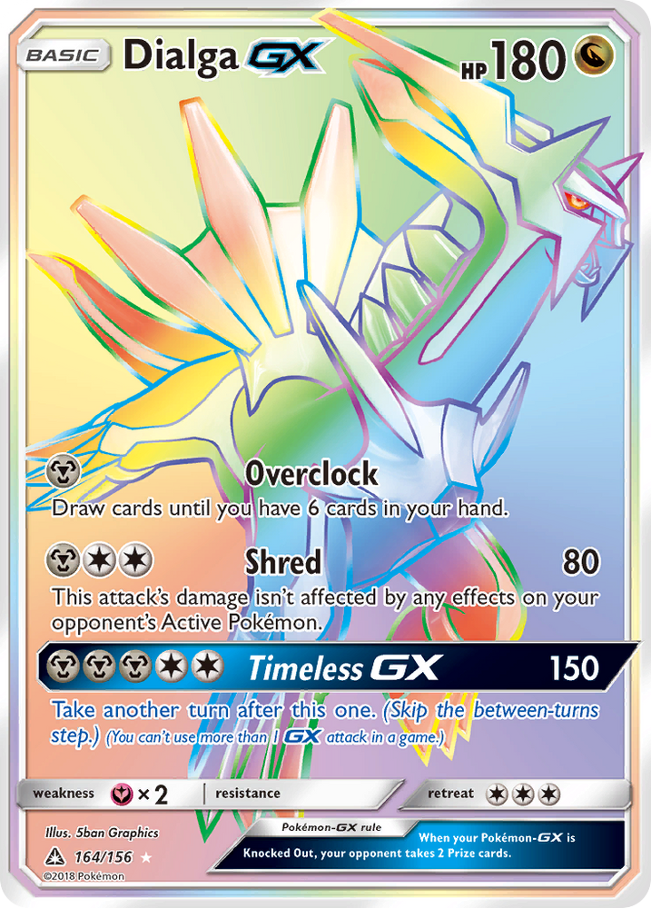 Pokemon | Dialga GX (164/156) [Sun & Moon: Ultra Prism] | The Nerd Merchant