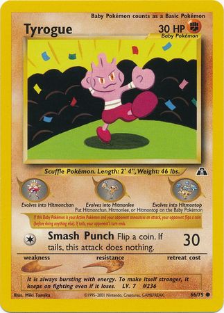 Pokemon | Tyrogue (66/75) [Neo Discovery Unlimited] | The Nerd Merchant