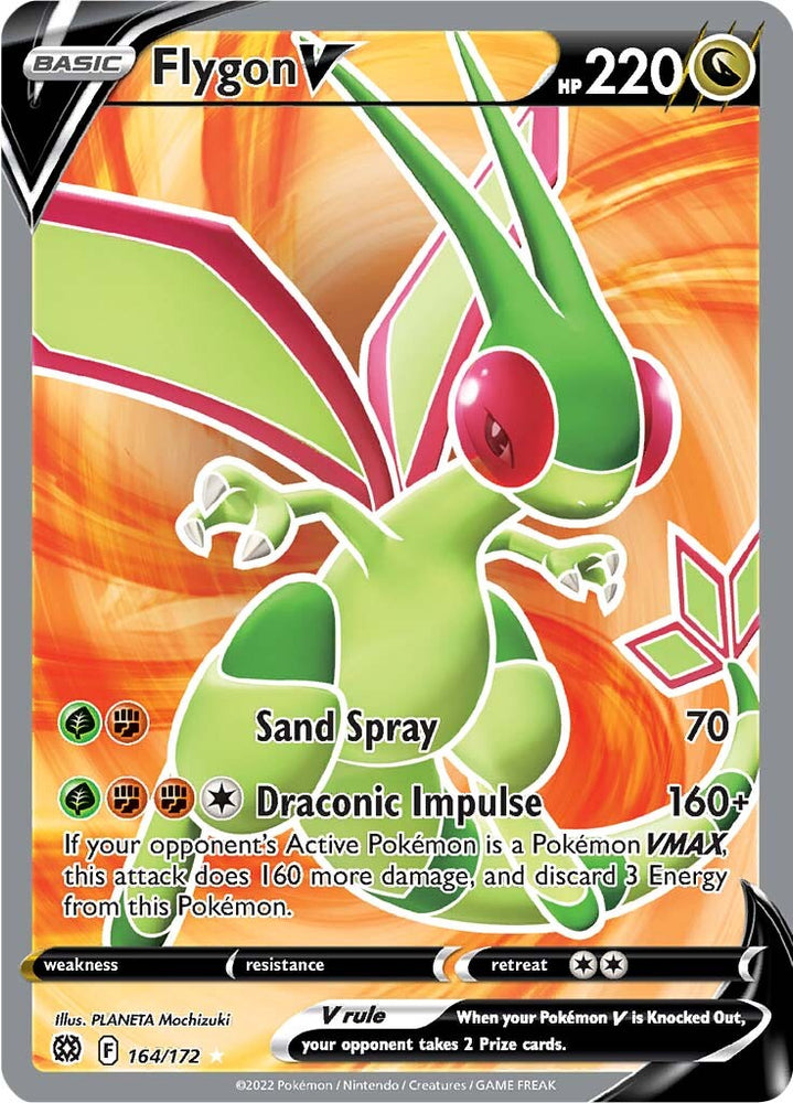 Pokemon | Flygon V (164/172) [Sword & Shield: Brilliant Stars] | The Nerd Merchant