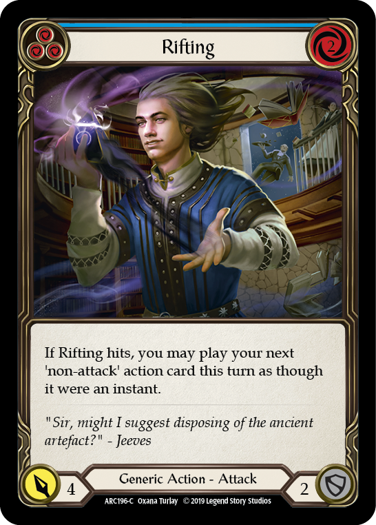 Flesh and Blood TCG | Rifting (Blue) [ARC196-C] (Arcane Rising)  1st Edition Normal | The Nerd Merchant