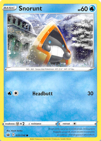 Pokemon | Snorunt (035/198) [Sword & Shield: Chilling Reign] | The Nerd Merchant