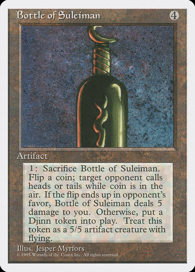 Magic | Bottle of Suleiman [Fourth Edition] | The Nerd Merchant