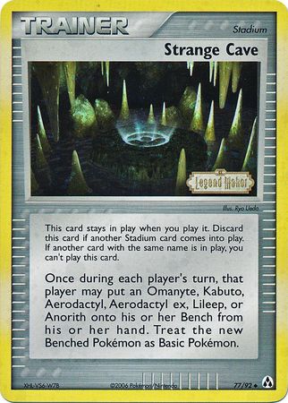 Pokemon | Strange Cave (77/92) (Stamped) [EX: Legend Maker] | The Nerd Merchant