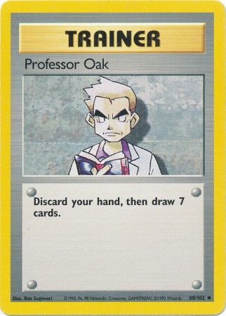 Pokemon | Professor Oak (88/102) [Base Set Unlimited] | The Nerd Merchant