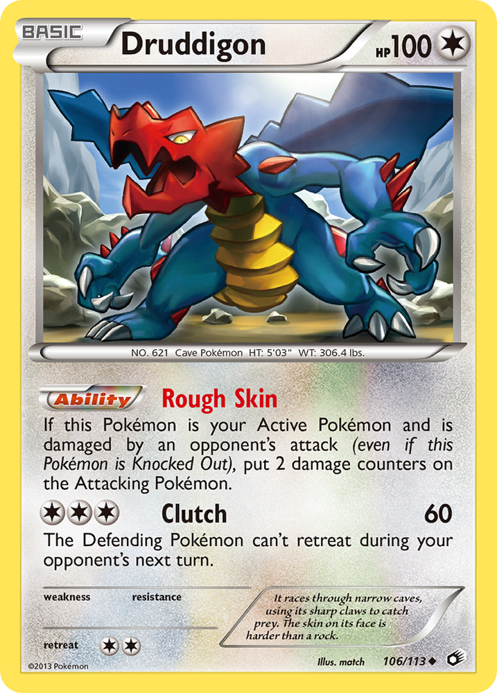 Pokemon | Druddigon (106/113) [Black & White: Legendary Treasures] | The Nerd Merchant