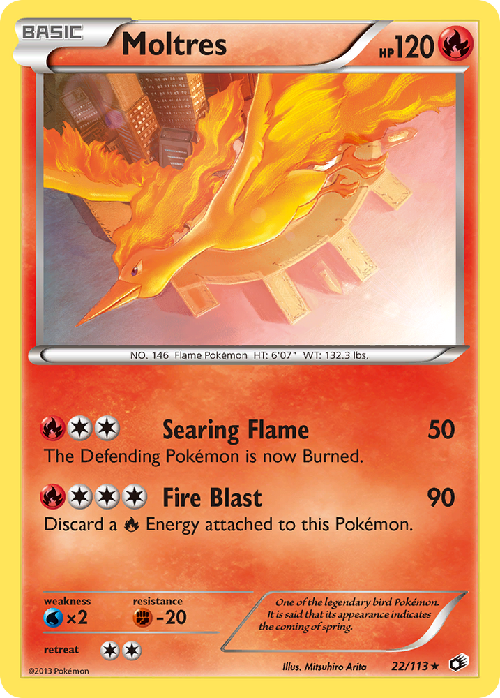 Pokemon | Moltres (22/113) [Black & White: Legendary Treasures] | The Nerd Merchant