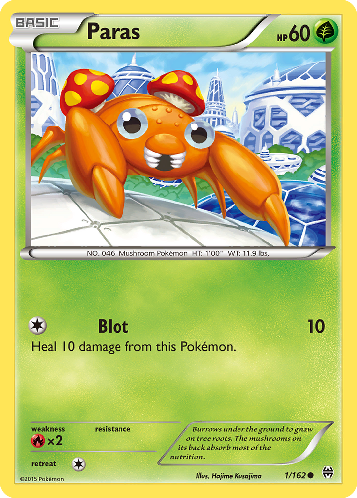 Pokemon | Paras (1/162) [XY: BREAKthrough] | The Nerd Merchant