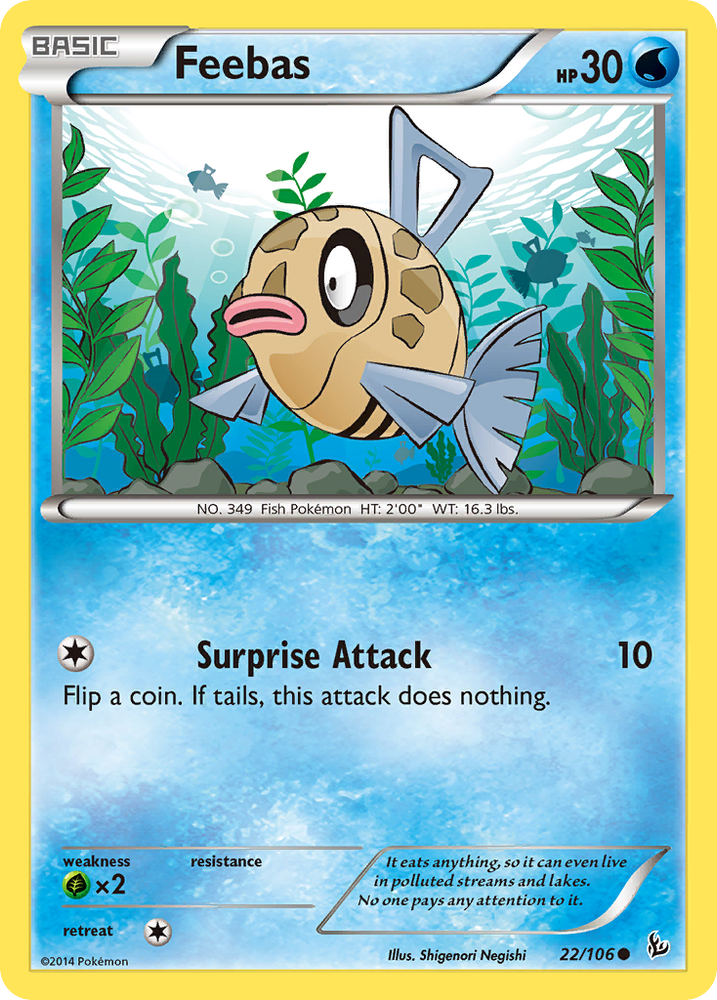 Pokemon | Feebas (22/106) [XY: Flashfire] | The Nerd Merchant