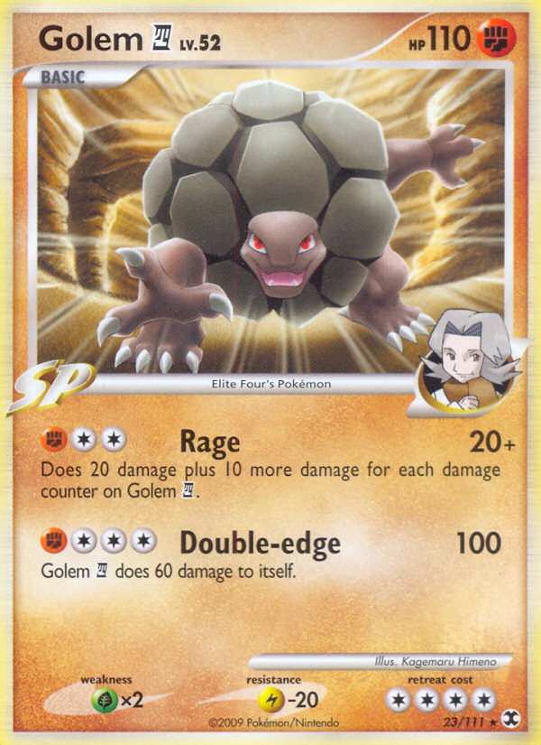 Pokemon | Golem (23/111) [Platinum: Rising Rivals] | The Nerd Merchant