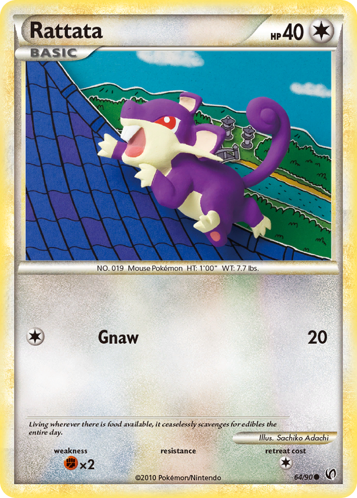 Pokemon | Rattata (64/90) [HeartGold & SoulSilver: Undaunted] | The Nerd Merchant
