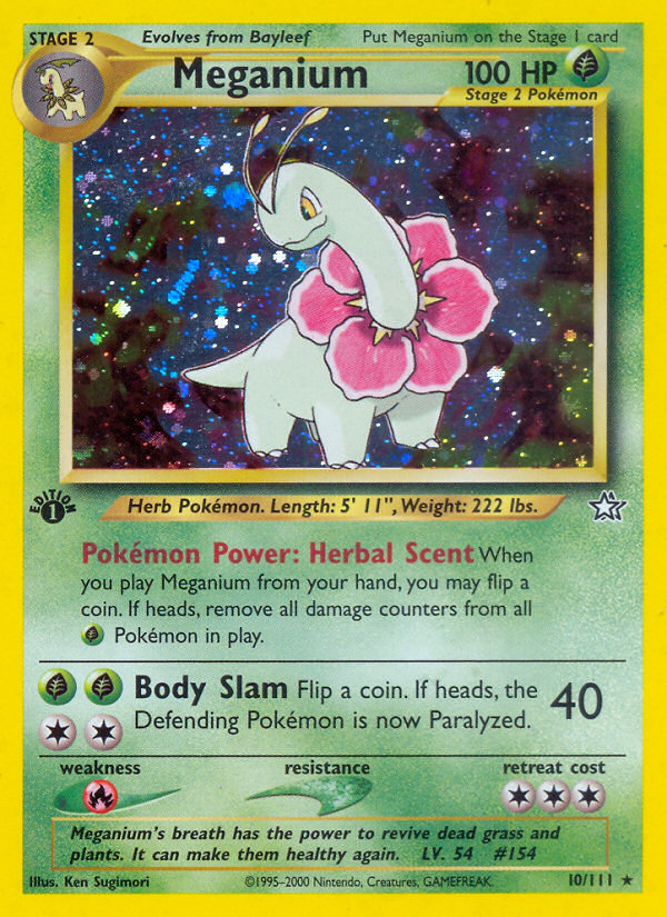 Pokemon | Meganium (10/111) [Neo Genesis 1st Edition] | The Nerd Merchant