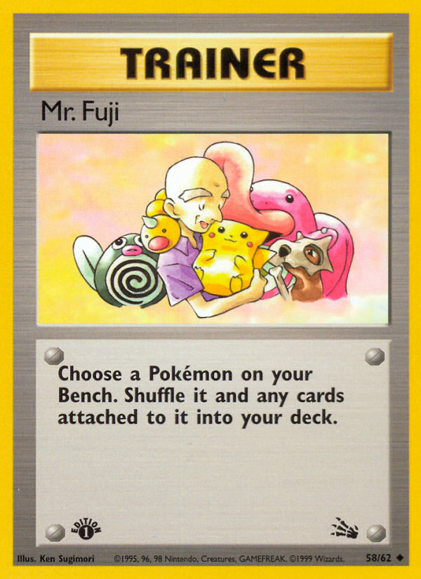 Pokemon | Mr. Fuji (58/62) [Fossil 1st Edition] | The Nerd Merchant