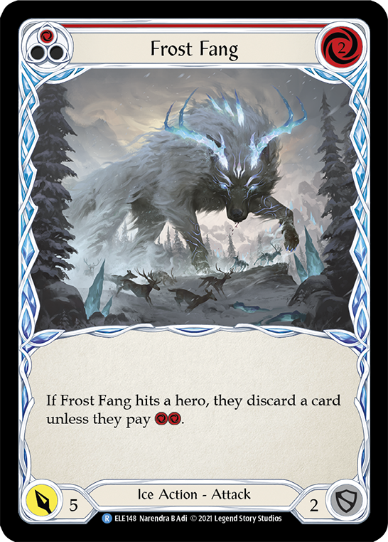 Flesh and Blood TCG | Frost Fang (Red) [ELE148] (Tales of Aria)  1st Edition Normal | The Nerd Merchant