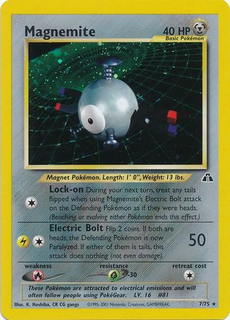 Pokemon | Magnemite (7/75) [Neo Discovery Unlimited] | The Nerd Merchant
