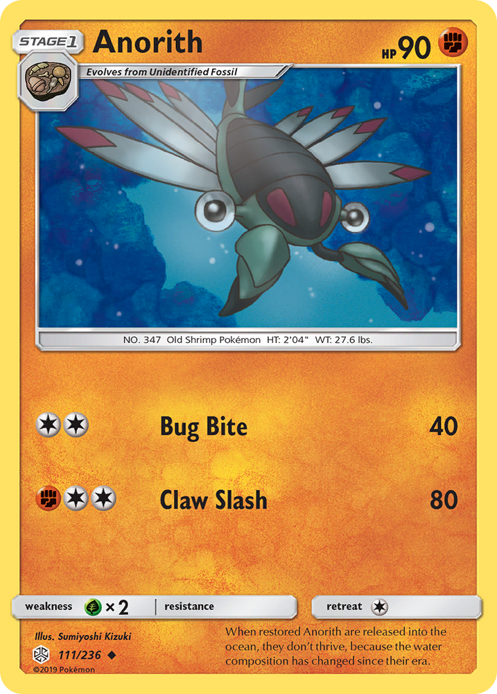 Pokemon| Anorith (111/236) [Sun & Moon: Cosmic Eclipse] | The Nerd Merchant