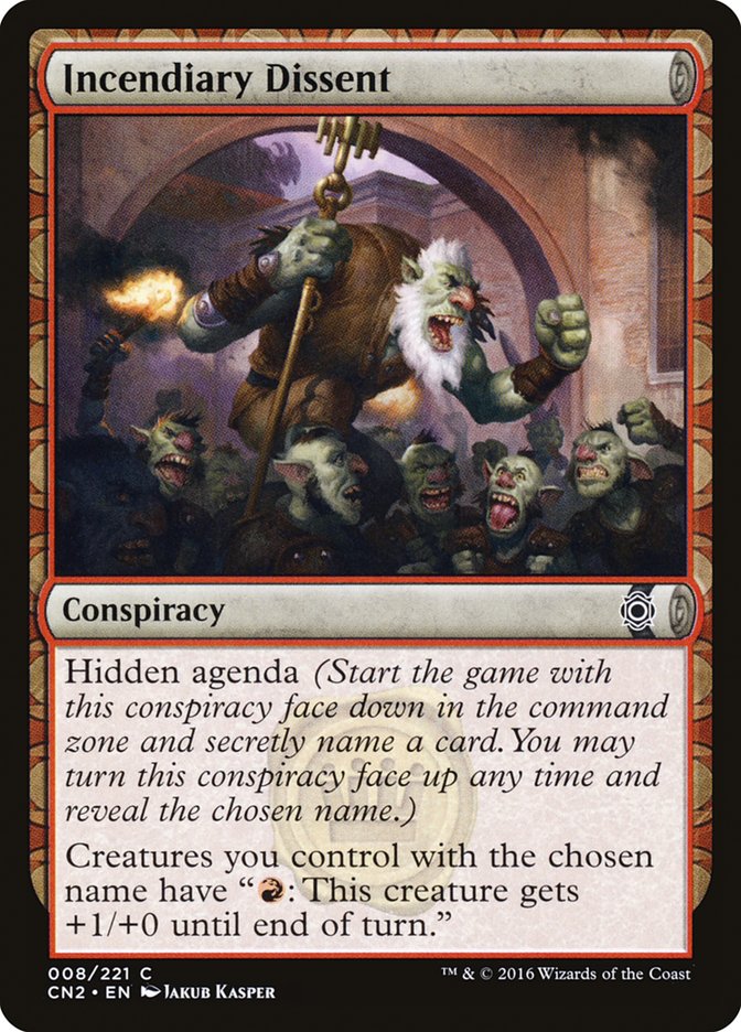 Magic | Incendiary Dissent [Conspiracy: Take the Crown] | The Nerd Merchant
