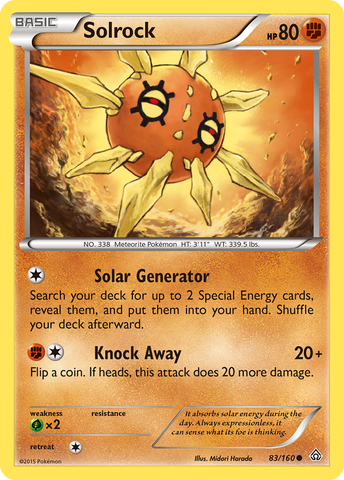 Pokemon | Solrock (83/160) [XY: Primal Clash] | The Nerd Merchant