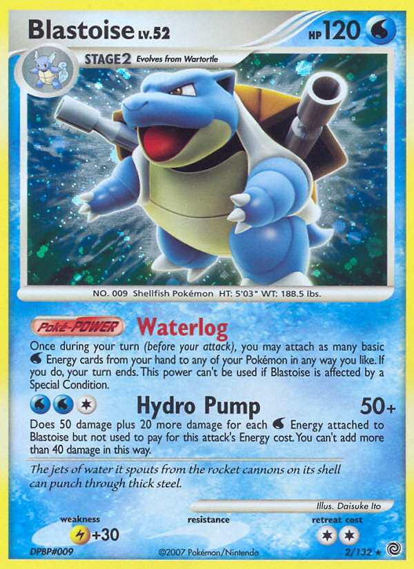 Pokemon | Blastoise (2/132) [Diamond & Pearl: Secret Wonders] | The Nerd Merchant