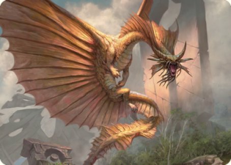 Magic | Ancient Gold Dragon Art Card (28) [Commander Legends: Battle for Baldur's Gate Art Series] | The Nerd Merchant