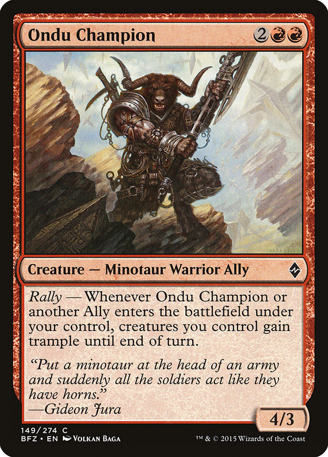 Magic | Ondu Champion [Battle for Zendikar] | The Nerd Merchant