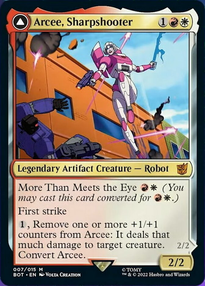 Magic | Arcee, Sharpshooter // Arcee, Acrobatic Coupe [Transformers] | The Nerd Merchant