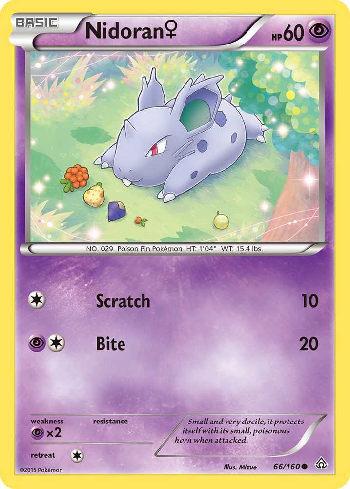 Pokemon | Nidoran (66/160) (Female) [XY: Primal Clash] | The Nerd Merchant
