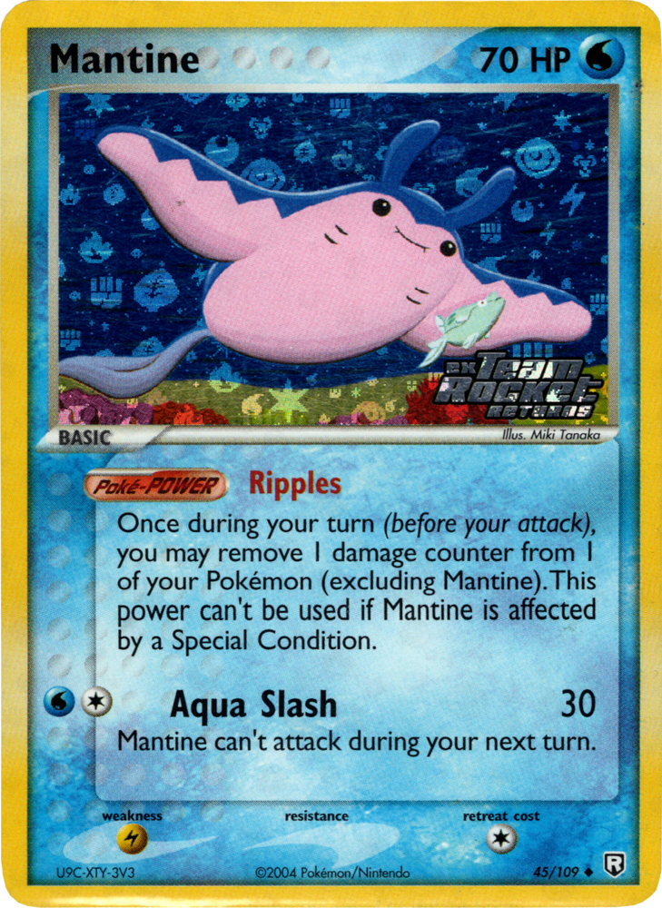 Pokemon | Mantine (45/109) (Stamped) [EX: Team Rocket Returns] | The Nerd Merchant