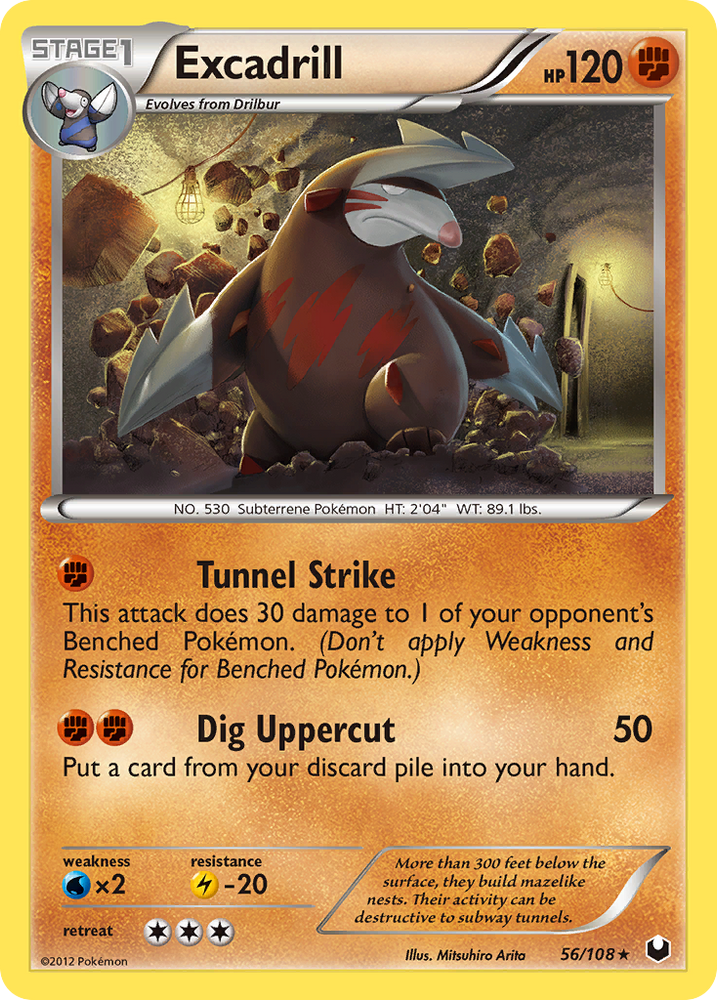 Pokemon | Excadrill (56/108) [Black & White: Dark Explorers] | The Nerd Merchant