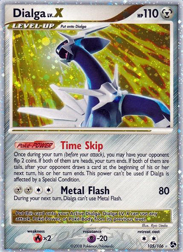 Pokemon | Dialga LV.X (105/106) [Diamond & Pearl: Great Encounters] | The Nerd Merchant
