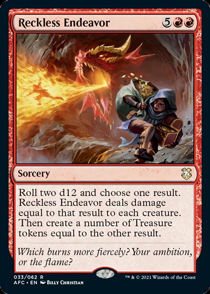 Magic | Reckless Endeavor [Dungeons & Dragons: Adventures in the Forgotten Realms Commander] | The Nerd Merchant