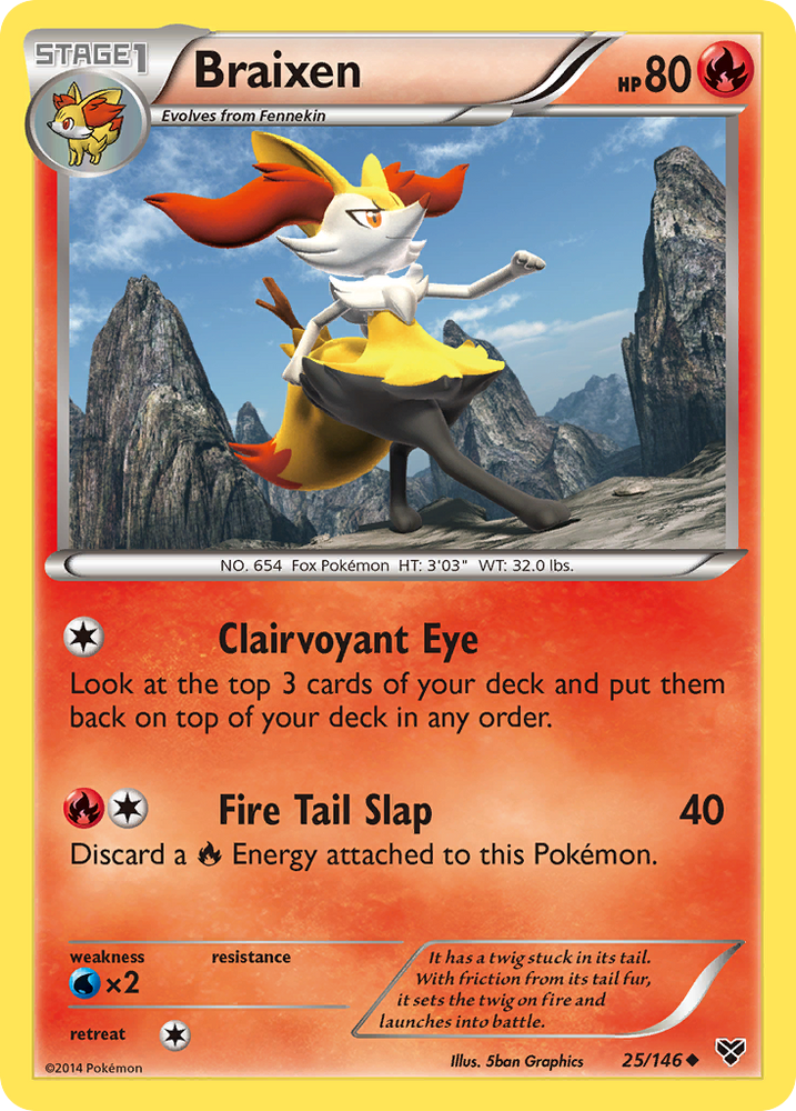 Pokemon | Braixen (25/146) [XY: Base Set] | The Nerd Merchant