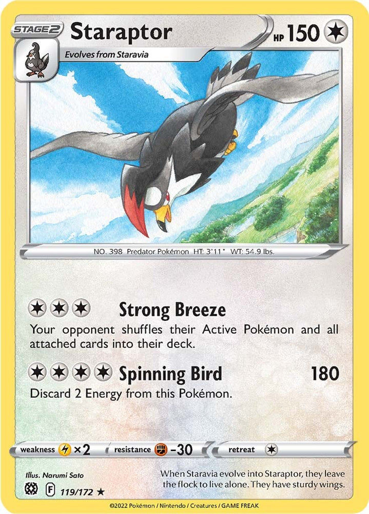 Pokemon | Staraptor (119/172) [Sword & Shield: Brilliant Stars] | The Nerd Merchant