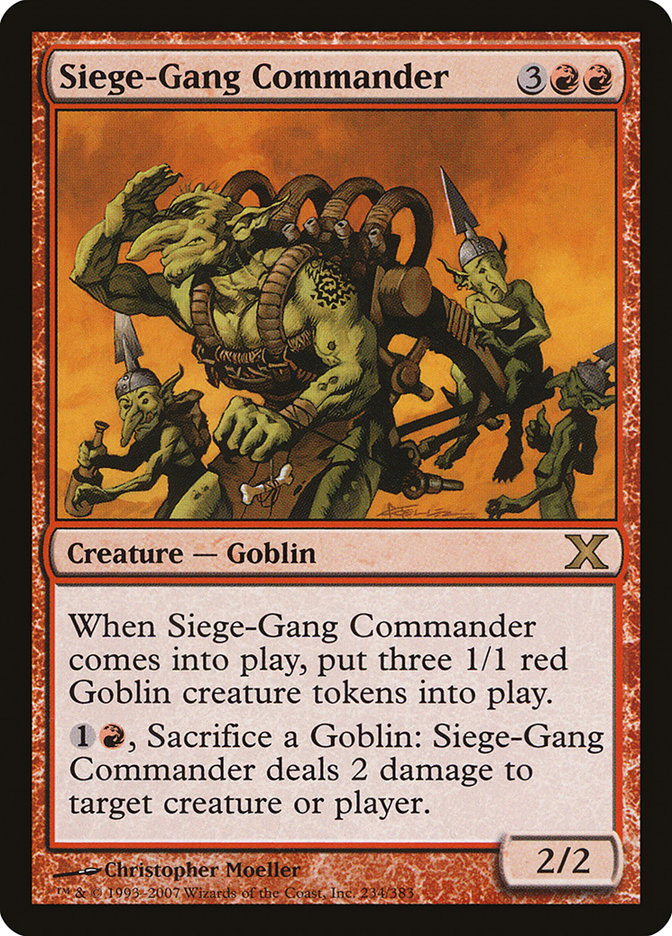 Magic | Siege-Gang Commander [Tenth Edition] | The Nerd Merchant