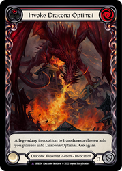 Flesh and Blood TCG | Invoke Dracona Optimai // Dracona Optimai (Marvel) [UPR006] (Uprising)  Cold Foil | The Nerd Merchant