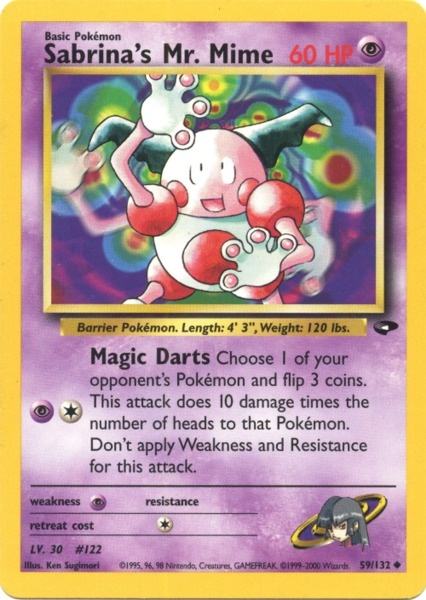 Pokemon | Sabrina's Mr. Mime (59/132) [Gym Challenge Unlimited] | The Nerd Merchant