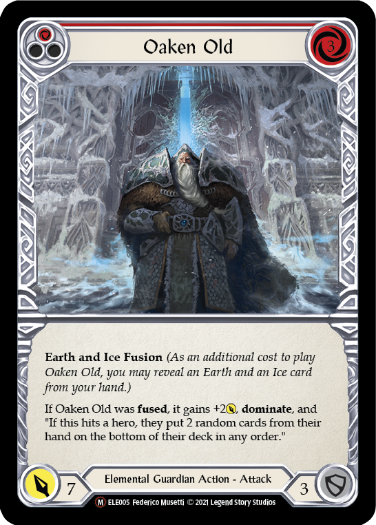 Flesh and Blood TCG | Oaken Old [U-ELE005] (Tales of Aria Unlimited)  Unlimited Normal | The Nerd Merchant