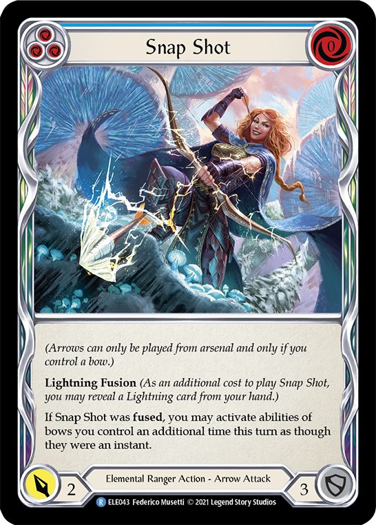 Flesh and Blood TCG | Snap Shot (Blue) [ELE043] (Tales of Aria)  1st Edition Rainbow Foil | The Nerd Merchant
