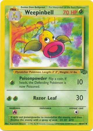 Pokemon | Weepinbell (48/64) [Jungle Unlimited] | The Nerd Merchant