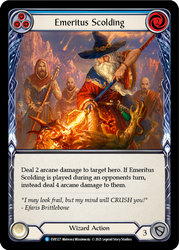 Flesh and Blood TCG | Emeritus Scolding (Blue) [EVR127] (Everfest)  1st Edition Normal | The Nerd Merchant