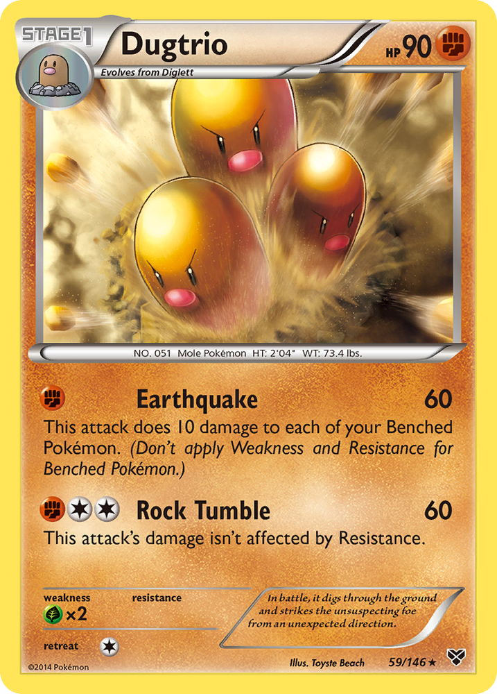 Pokemon | Dugtrio (59/146) [XY: Base Set] | The Nerd Merchant