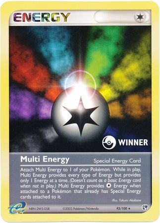 Pokemon | Multi Energy (93/100) (Winner League Promo) [EX: Sandstorm] | The Nerd Merchant