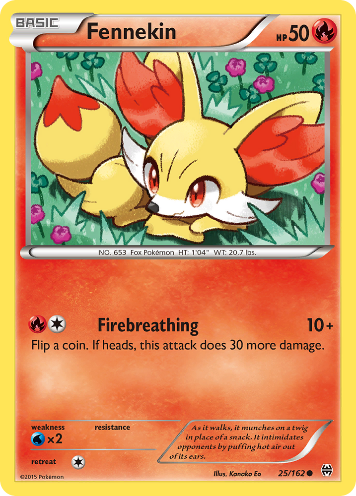 Pokemon | Fennekin (25/162) [XY: BREAKthrough] | The Nerd Merchant