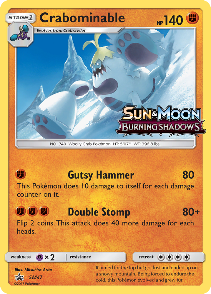 Pokemon | Crabominable (SM47) [Sun & Moon: Black Star Promos] | The Nerd Merchant