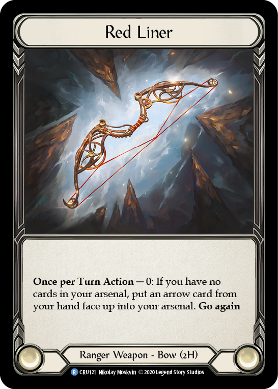 Flesh and Blood TCG | Red Liner [CRU121] (Crucible of War)  1st Edition Cold Foil | The Nerd Merchant