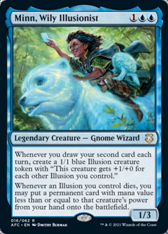 Magic | Minn, Wily Illusionist [Dungeons & Dragons: Adventures in the Forgotten Realms Commander] | The Nerd Merchant