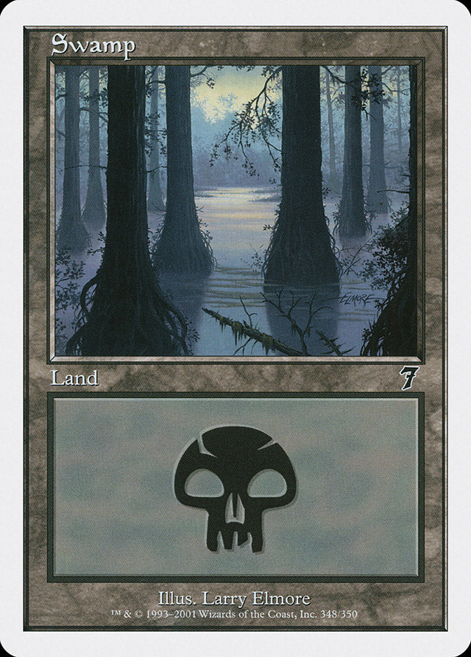 Magic | Swamp (348) [Seventh Edition] | The Nerd Merchant