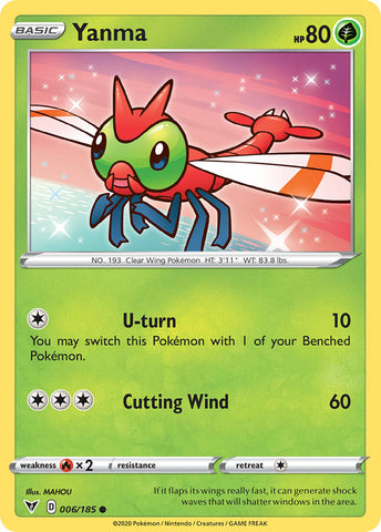 Pokemon | Yanma (006/185) [Sword & Shield: Vivid Voltage] | The Nerd Merchant
