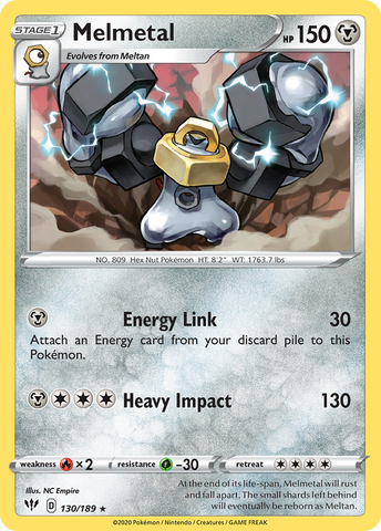 Pokemon | Melmetal (130/189) [Sword & Shield: Darkness Ablaze] | The Nerd Merchant